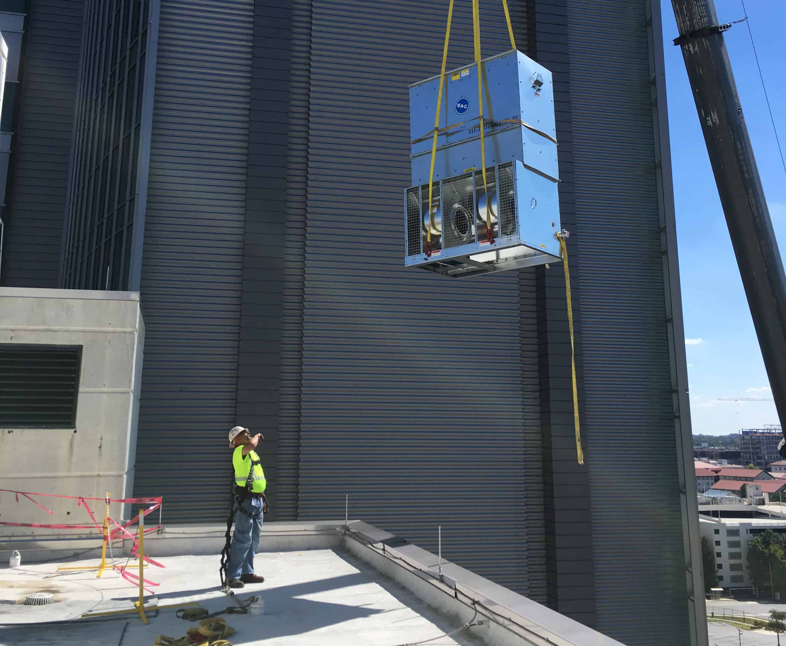 FSE Employee Airlifts Equipment